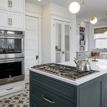 2019 Green Farmhouse Kitchen