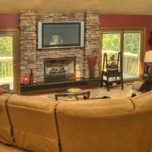 basement fireplace