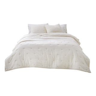 Solid Quilt Set WHITE KING