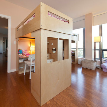 Long Island City; Two sister share a spacious room
