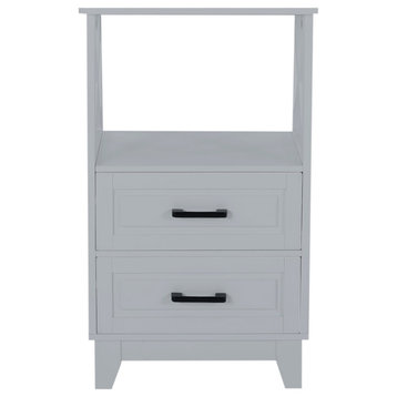 McCusker Bathroom Storage Cabinet With Drawers, Gray