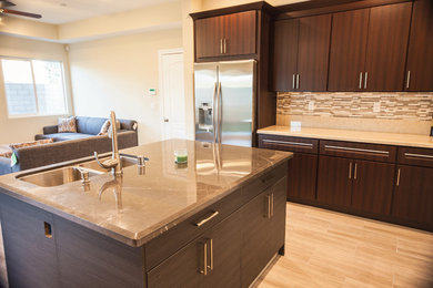 Kitchen - mediterranean kitchen idea in Orange County