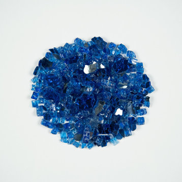 MSI LFIRG0.5CRU10 1/2" Reflective Fire Glass 10 Pounds Saphire Blue