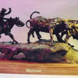 Longhorn Roundup - Sculptures