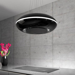 30&Prime; Orbit Black Island Range Hood - Range Hoods And Vents