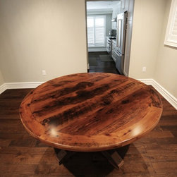 Round Reclaimed Wood Tables - Products