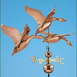 Geese in Flight Weathervane - Weather Vanes