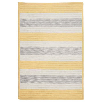 Colonial Mills Stripe It Braided Tr39 Yellow Shimmer 4x4