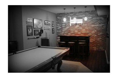 Basement - traditional basement idea in Indianapolis