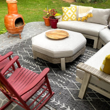 The SandDunes-7 Seater Sunbrella Outdoor Sectional Sofa Set (Eagle Series)