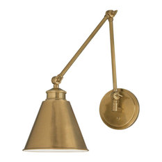 Aidan Moveable Sconce, Aged Brass
