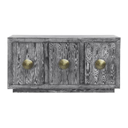 Worlds Away - Worlds Away Bailey 3 Door Cabinet - Buffets And Sideboards