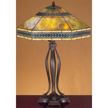 Meyda Tiffany 31227 Stained Glass / Tiffany Table Lamp - Tiffany Glass