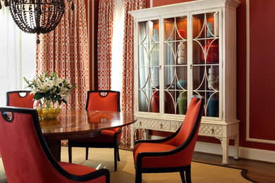 Example of a trendy dining room design in DC Metro