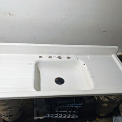 BEFORE- Old Steel Kitchen sink Permanent Casting - Products