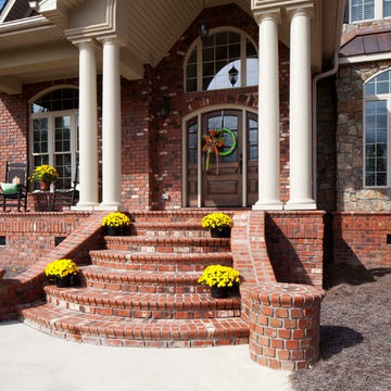 Phoenix Brick Home featuring Cavanal Thin Stone - North Carolina