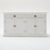 NovaSolo Halifax Wood China Cabinet in Pure White