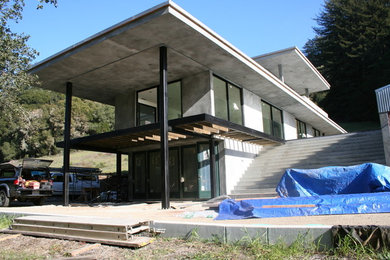 View of main house (during construction)