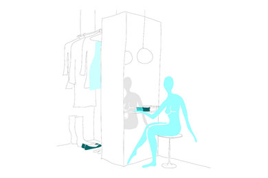 Closet - contemporary closet idea in Other