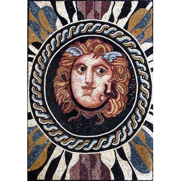 Vulcan Roman God Mosaics, 31"x47"
