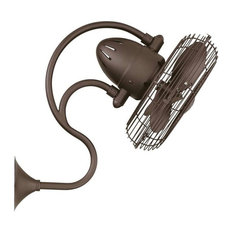 Melody Oscillating Wall Fan, Textured Bronze