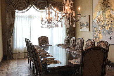Photo of a traditional dining room in Austin.