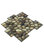MTO0410 Peel and Stick Pebbles Brown Khaki Beige Glossy Resin Vynil Mosaic Tile