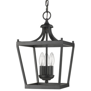 Acclaim Lighting IN11132 Kennedy 3 Light 10"W Taper Candle - Matte Black