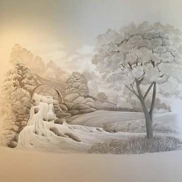 Jennings Grisaille Mural