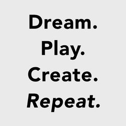 Dream. Play. Create. - Kids Wall Decor