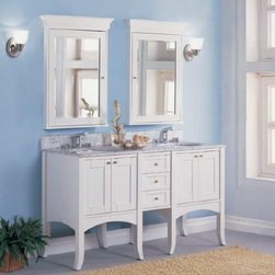 Fairmont Designs Shaker 60" Vanity - Bathroom Vanities And Sink Consoles