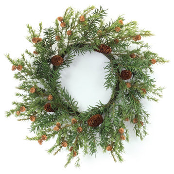 Pine Cone Wreath 24"D