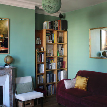 Amérique, aménagement, rénovation et décoration d'un appartement, Paris XIXe