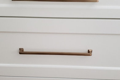 Schlage Hardware and Deltana Stops for a Rosen Home