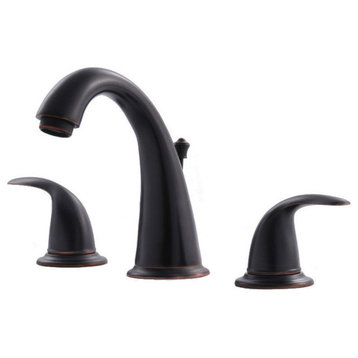 Ultra Faucets Oil Rubbed Bronze Two Handle Lavatory Widespread Faucet