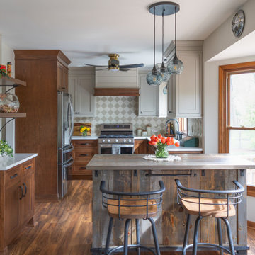 Cottage-Inspired Kitchen, Powder, and Laundry Room
