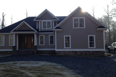 Example of a minimalist exterior home design in Richmond