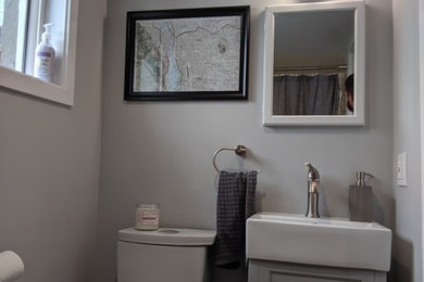 Inspiration for a modern bathroom remodel in Other