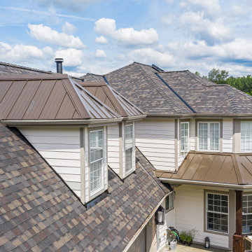 Modern Farmhouse Metal Combo Roof in Orting, WA
