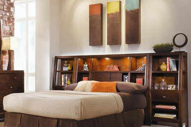 Example of a trendy bedroom design in Other