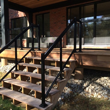 Aluminum and Glass Deck Railings