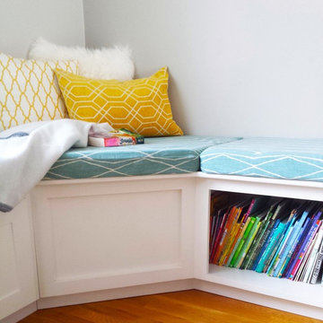 L-Shaped Corner Bench with Storage