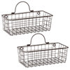 DII Wire Wall Basket, Set of 2 Small Bronze