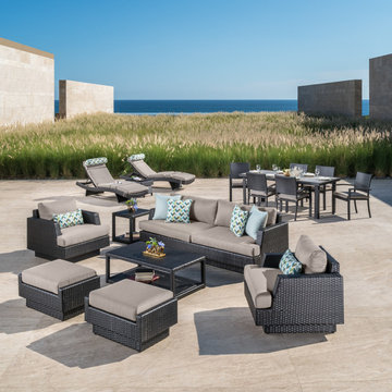 Portofino™ Comfort 17pc Estate Dining Set - Taupe Mist