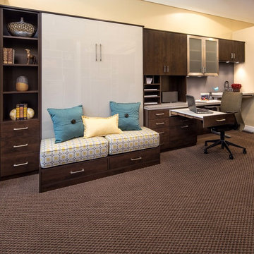 Belgian Chocolate Home Office and Guest Room Display - Danville Showroom