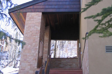 Example of a trendy exterior home design in Denver