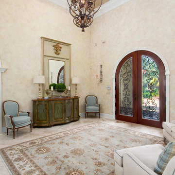 Elegant Tuscan-style entry