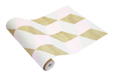 wood cube(powder pink)/Jebrille Wallpaper Product