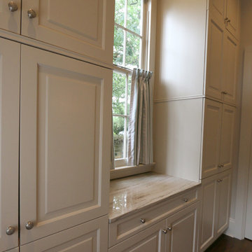 Large Eat in Kitchen with Floor to Ceiling Brookhaven Cabinetry