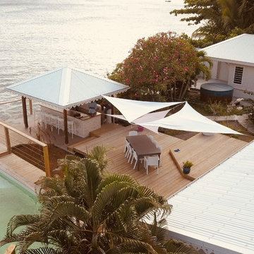 Vue sur mer depuis la terrasse